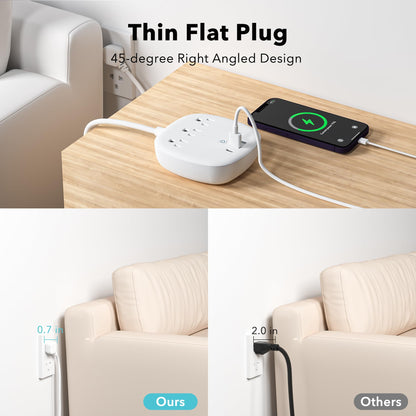 BN LINK Smart Plug Power Strip，Surge Protector with 6 Individually Controlled Smart Outlets, 4 USBs (incl. 20W USB-C), Compatible with Alexa and Google Home