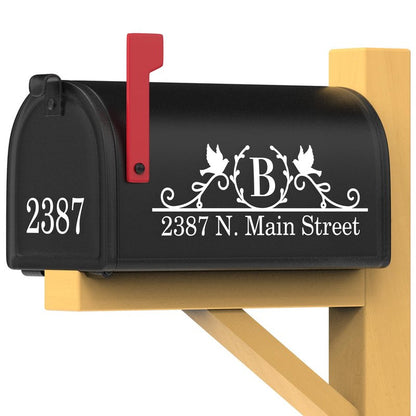 Reflective Mailbox Numbers for Outside, Custom Mailbox Numbers Stickers, Vinyl Decal for Street Name, Self Adhesive, High Visibility, Modern Style, Housewarming gift (S05)