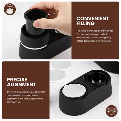 Pro Mael Reusable Vertuo Pods Kit for Nespresso Maker, Coffee Filling Tool
