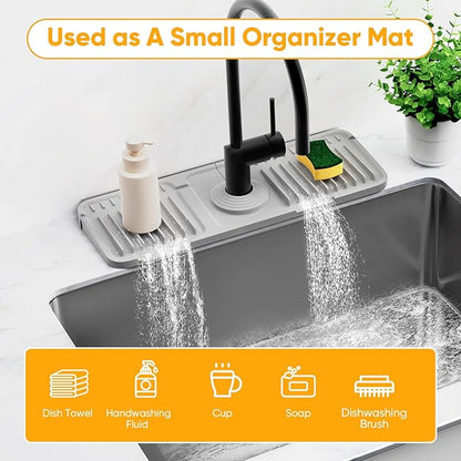 14.6 inch Faucet Mat for Kitchen Sink Splash GuardKitchen Sink Faucet Mat
