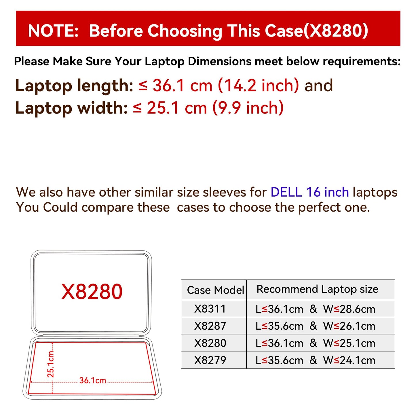 Smatree Hard EVA Protective Sleeve Case Compatible for 16 inch Dell Inspiron 16 5645/5640/5630, Inspiron 16 Plus 7640/7630/7620/7610, DELL Latitude 7650/7640, Vostro 7620/5620, Vostro 16 5630 (X8280)