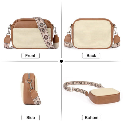 CLUCI Crossbody Bags for Women Trendy, Vegan Leather Shoulder Handbags，Purses for Women with Adjustable Wide Strap