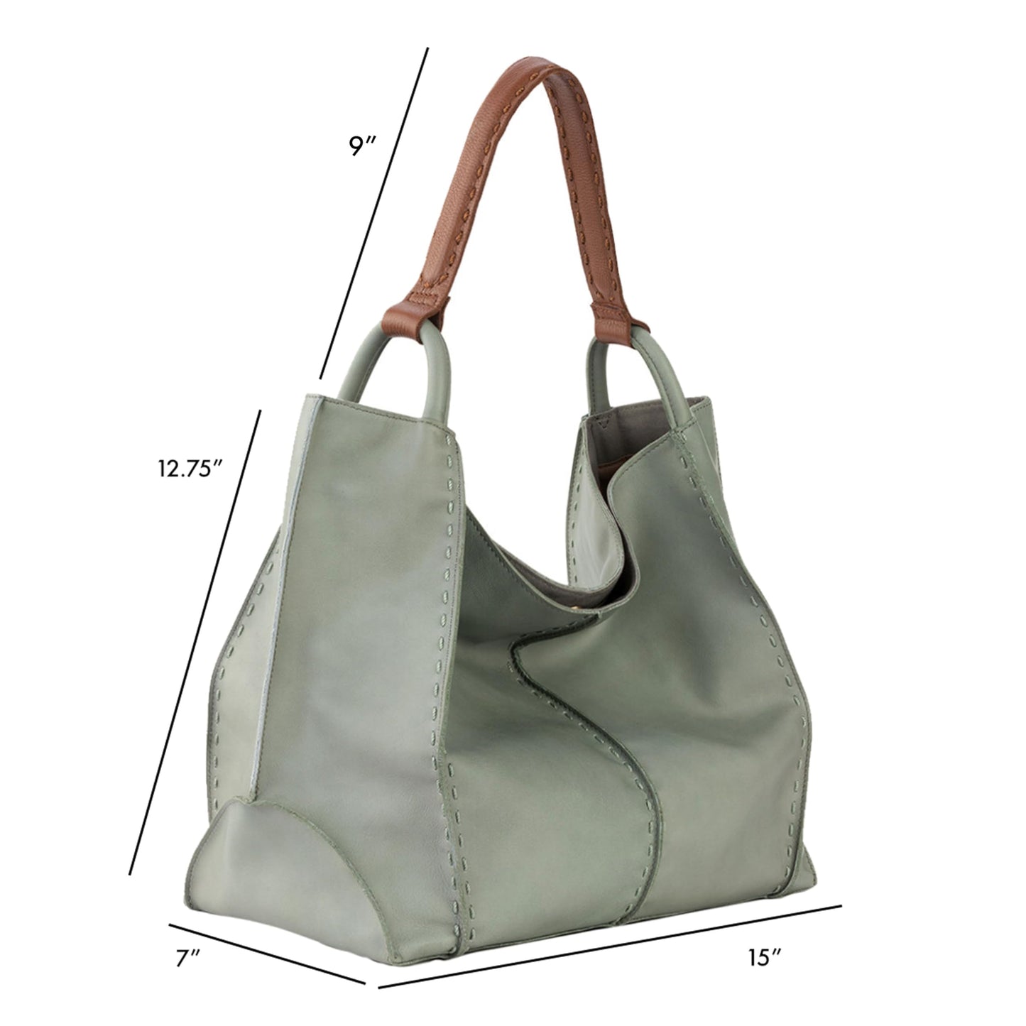 The Sak Los Feliz Large Tote Bag - Premium Leather Handbag With Stylish Design For Everyday, Travel, Beach Bag - Roomy, Durable, Lined Purse With Shoulder Bag Strap, Zipper Pocket