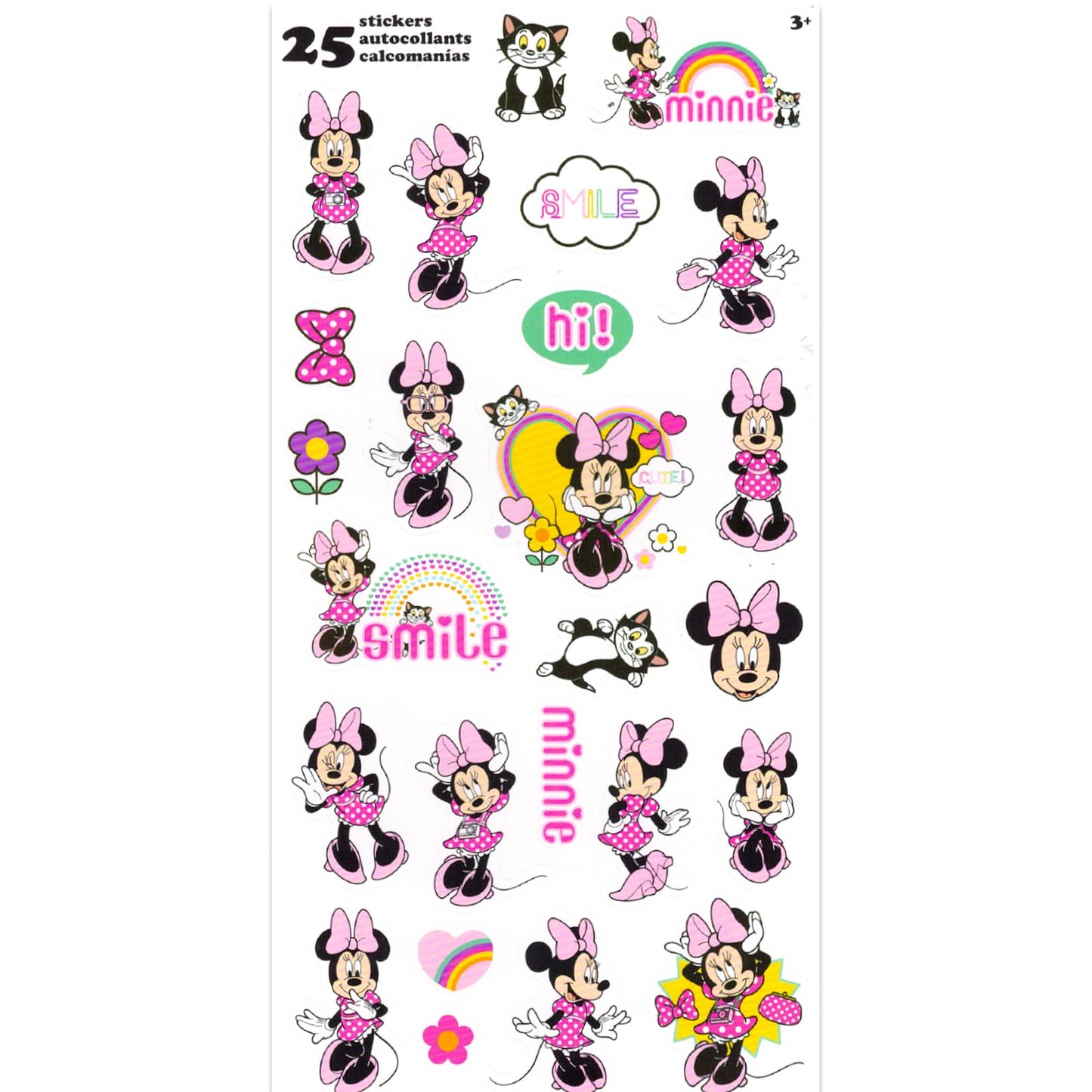 Minnie Mouse School Backpack for Girls - Bundle with 16” Disney Sequin Bag Plus Water Bottle, Stickers, More | Minnie School Supplies for Kids
