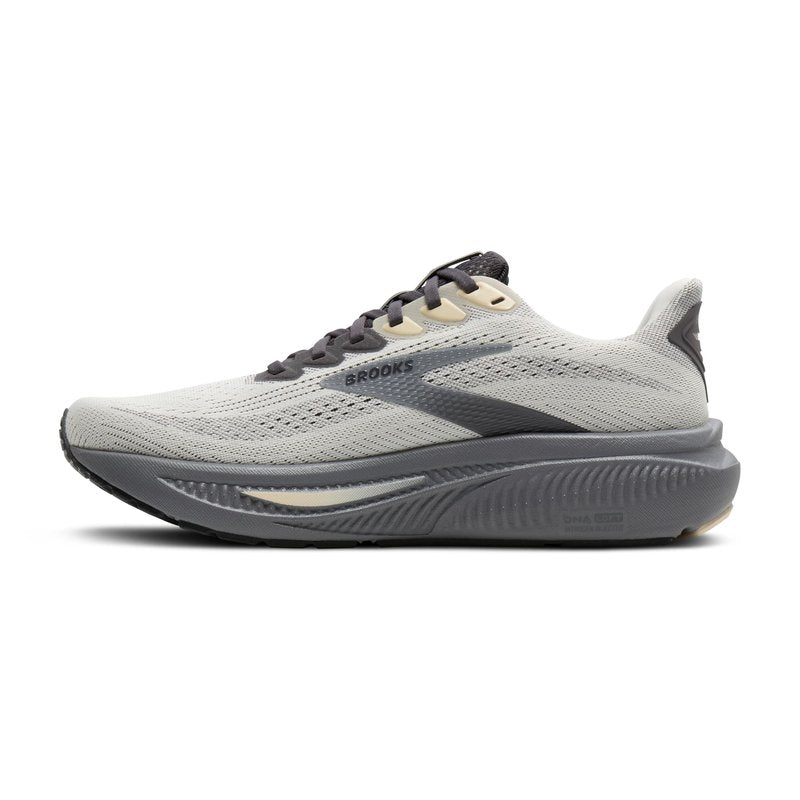 Brooks Men’s Ghost 17 Neutral Running Shoe - Vaporous Grey/Primer/Sand - 11 Medium