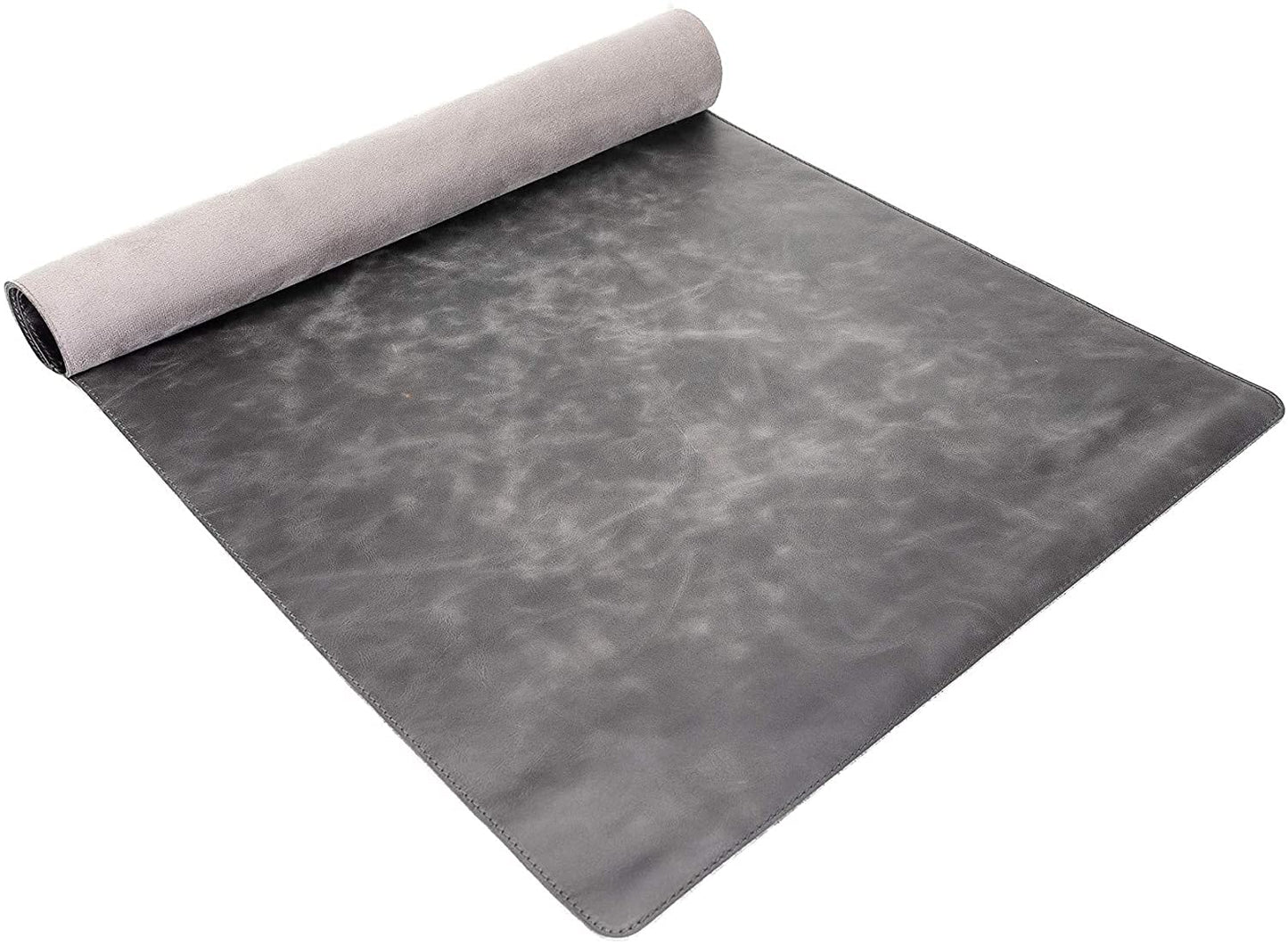 Venito Premium Leather Desk Pad Mat (31.5 X 14.6 inch) - Medium Desk Mat for Keyboard and Mouse Home Office Accessories (Faded Gray)*