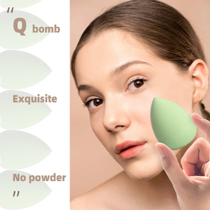 COSTICA Makeup Sponge Set Blender, Beauty Sponge Makeup Blender Flawless for Liquid - Multi Colored 4 pcs Rose Series