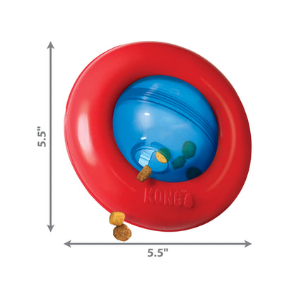 KONG Gyro - Interactive Dog Toy for Treat Dispensing - Dog Slow Feeder for Healthy Eating - for Small Dogs