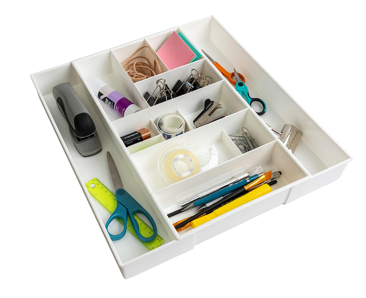 Dial Industries Expandable Junk Drawer Desk Organizer Storage Tray