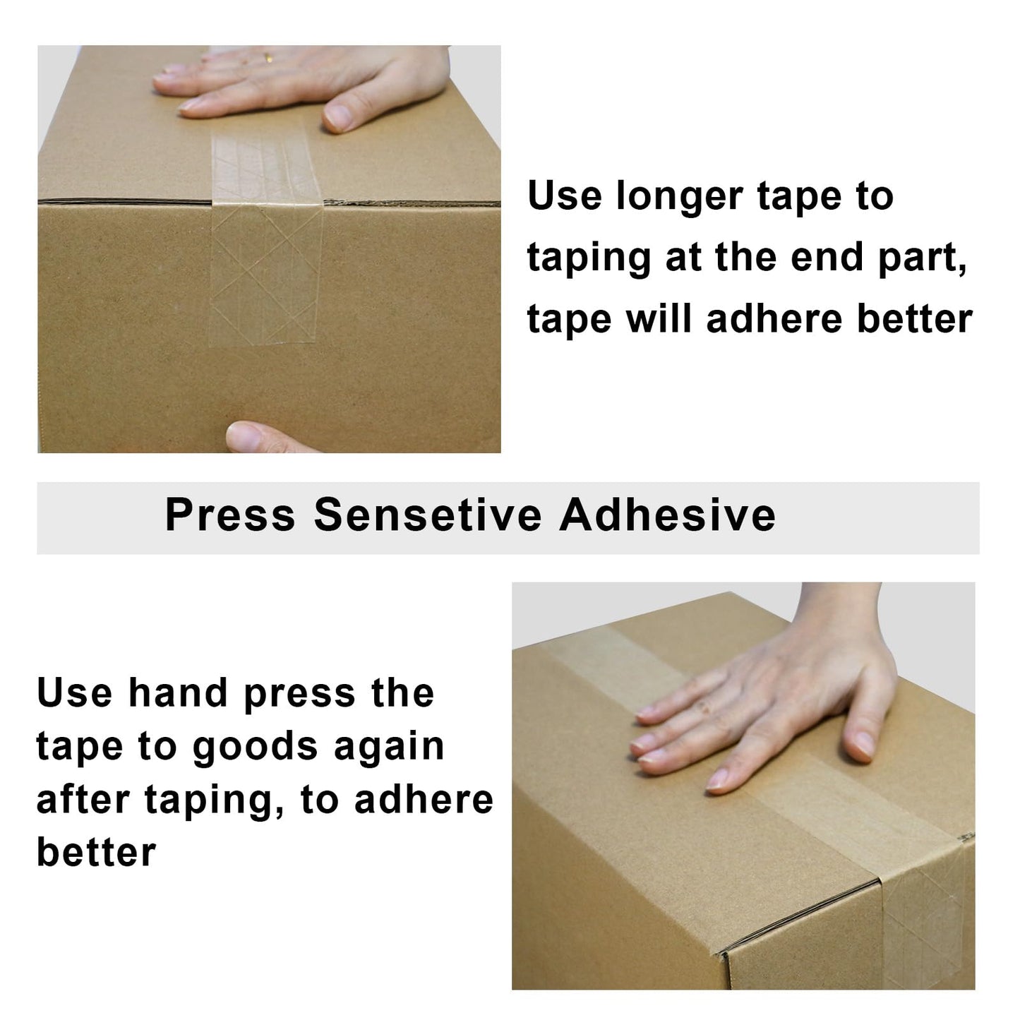 BOMEI PACK 2Pack Reinforced Kraft Paper Tape, Self Adhesive Paper Gummed Packing Tape, for Heavy Duty Packing, Shipping, Moving and Storage, 2Inch55yds