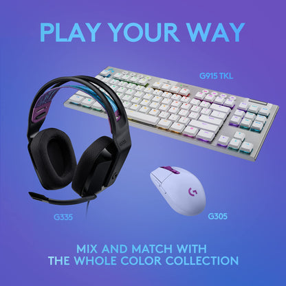 Logitech G335 Wired Gaming Headset, with Flip to Mute Microphone, 3.5mm Audio Jack, Memory Foam Earpads, Lightweight, Compatible with PC, PlayStation, Xbox, Nintendo Switch/Switch 2 - Black