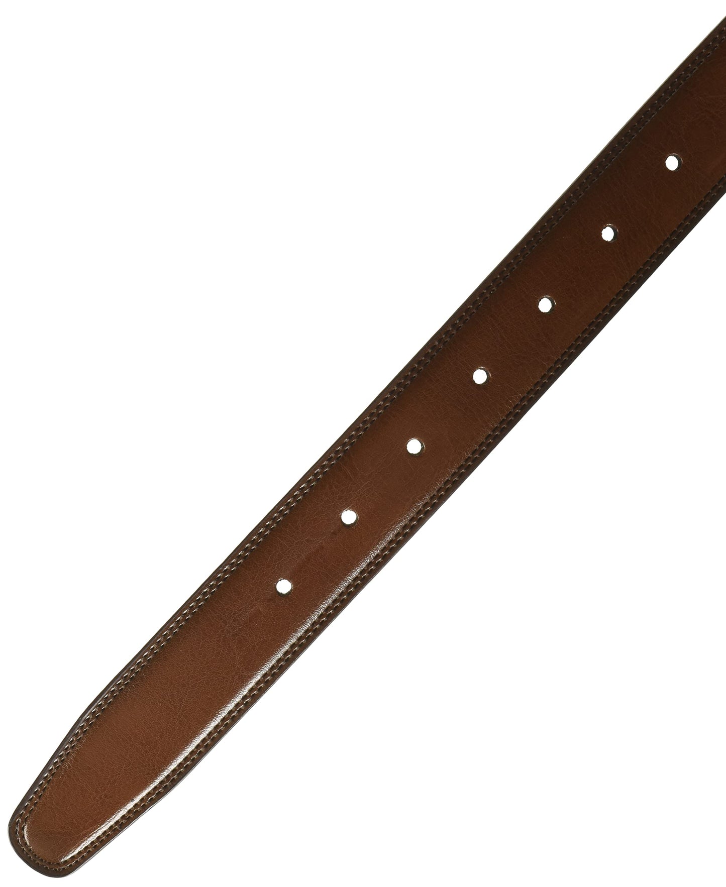 Perry Ellis Men's Portfolio Double Stitched Leather Reversible Belt (Sizes 30-42 Inches), Brown/Black, 32