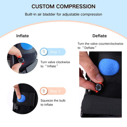 Mathgetin Air Walker Boot Medical Short Fracture Boot for Sprained Ankle and Achilles Tendonitis Inflatable Orthopedic Walking Boot for Broken Foot Fracture Recovery
