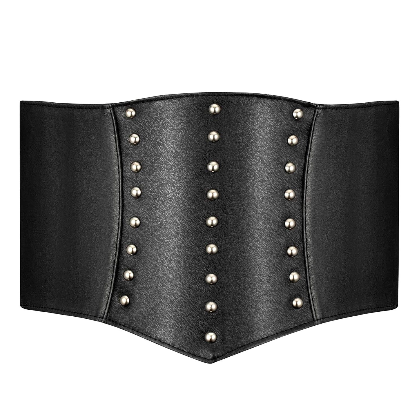 YooAi Corset Belt Women Renaissance Steampunk Elastic Corset Belt for Halloween Costume Pirate Accessories for Dresses Black S 70cm