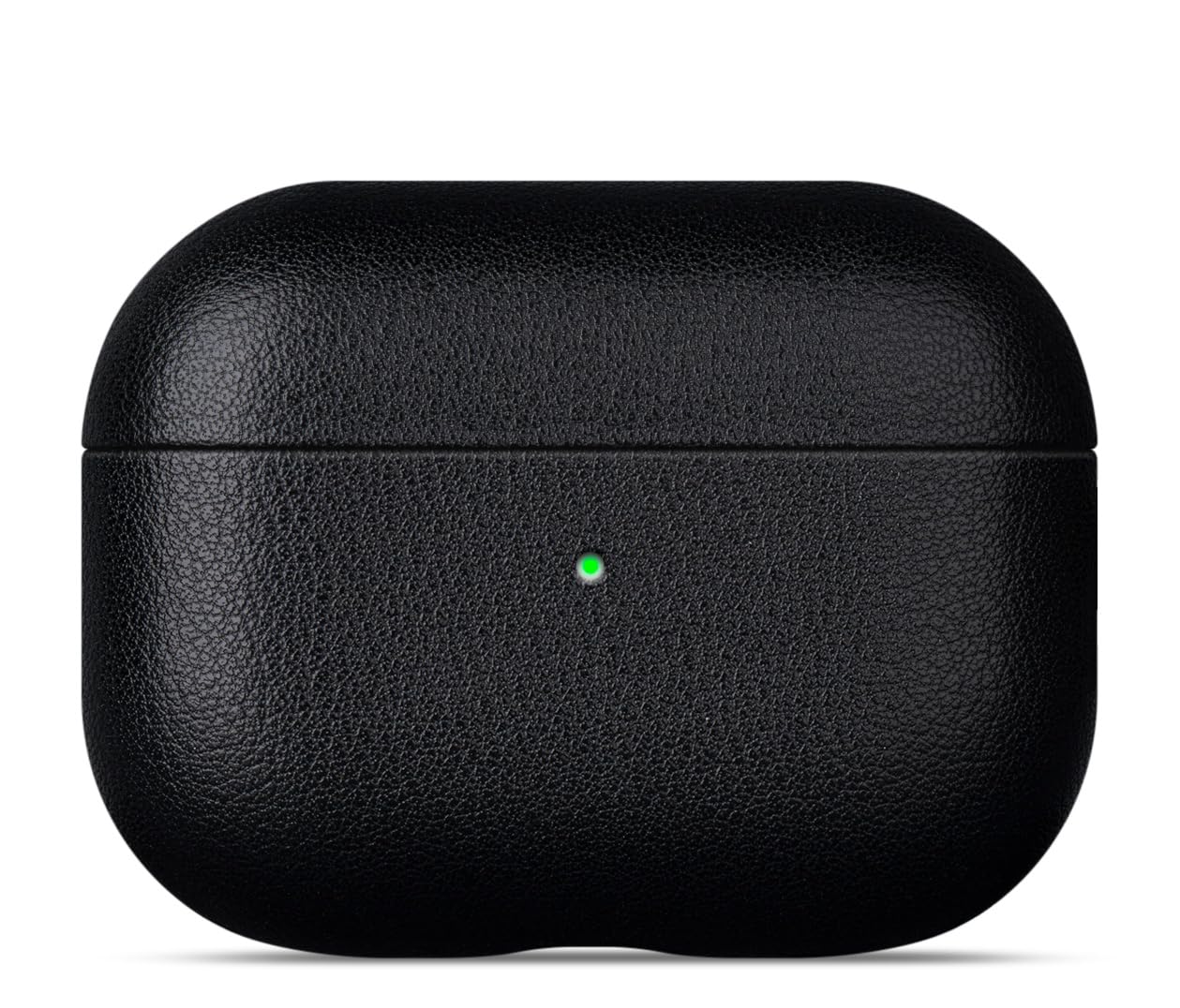 Lopie Leather Case Compatible with AirPods Pro 3rd Generation, Protective Hard Cover Fully-Wrapped with Top Grain Leather, Handmade for AirPods Pro 3 Case Cover (Not for AirPods Pro 2nd Gen) - Black