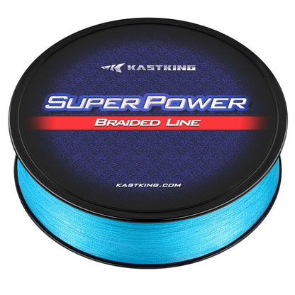 KastKing Superpower Braided Fishing Line, Sky Blue, 40 LB, 500+47 Yds