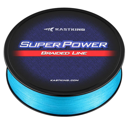 KastKing Superpower Braided Fishing Line, Sky Blue, 10LB, 1097 Yds