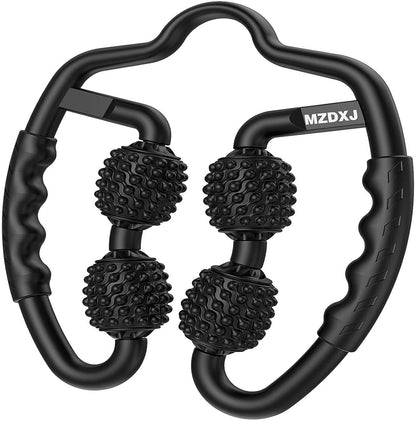 Muscle Roller, Trigger Point Muscle Roller for Calves, Leg, Arms, Tennis Elbow and Golfer Elbow, Foam Roller Deep Massage Tool for Relieve Muscle Soreness, Stiffness and Tight Muscles (Black)