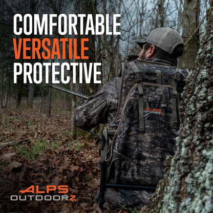 ALPS OutdoorZ Grand Slam Turkey Vest Featuring Removable Sit Anywhere Kickstand Frame and Fold-Away Seat, Large Game Bag, and Cell Phone Use in Pocket, Standard, Realtree Timber