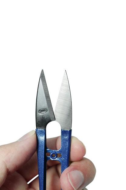 Beaditive Sewing Scissors (3-Piece Set) High-Carbon Steel Thread, Yarn, Embroidery Clippers | Handheld Snippers for Arts, Crafts, and DIY Projects | Multipurpose Use Navy Blue