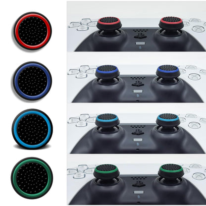 ZHI-NYLLDJS FPS Thumb Grips for PS5,for PS4 Thumb Grip Caps,Controller Assist/Precision Rings for PS5/4,Case,(FPS Thumb Grips,Stick Caps,Precision Rings) Black Set(22pcs)