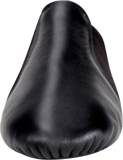 Unisex Leather Jazz Dance Shoes - Comfortable Slip-On Design for Men & Women