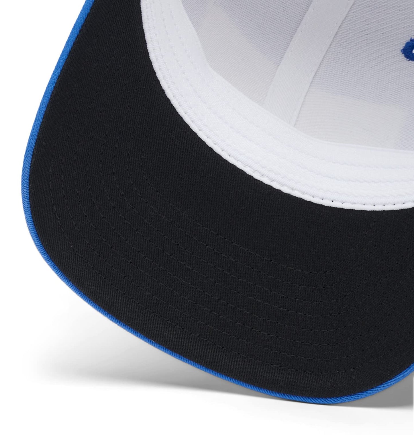 Columbia Unisex PFG Fish Flag Mesh Ball Cap - Low, Vivid Blue/White/US Fish Flag, Small/Medium