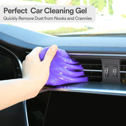 PULIDIKI Car Cleaning Gel Detailing Kit - Automotive Dust Crevice Cleaner Slime for Auto Interior Detail Removal - Putty for Keyboard Cleaning and Car Accessories