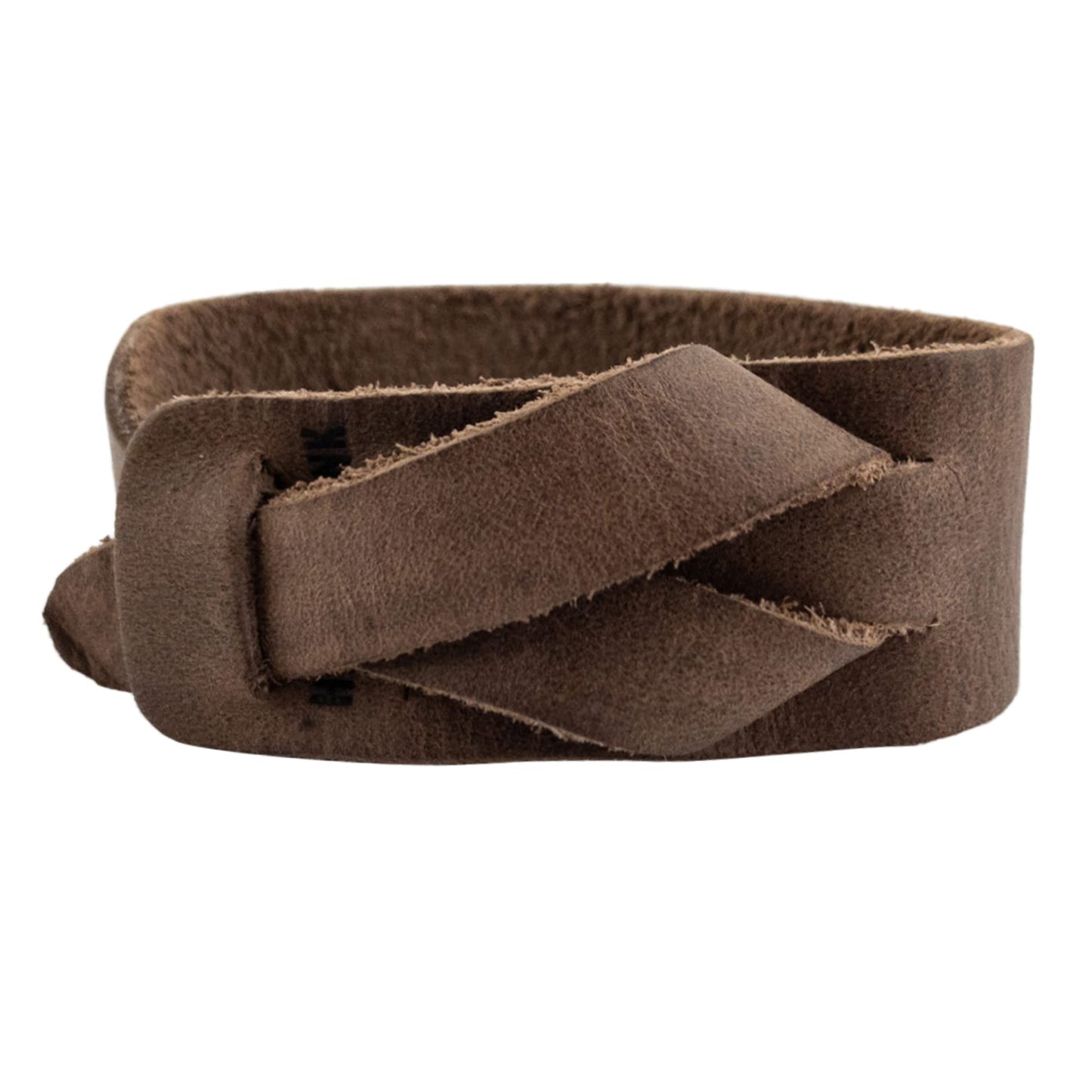 Hide & Drink, Bracelet Handmade from Full Grain Leather, Fashionable, Adjustable Wristband, Stylish Cuff (Bourbon Brown)