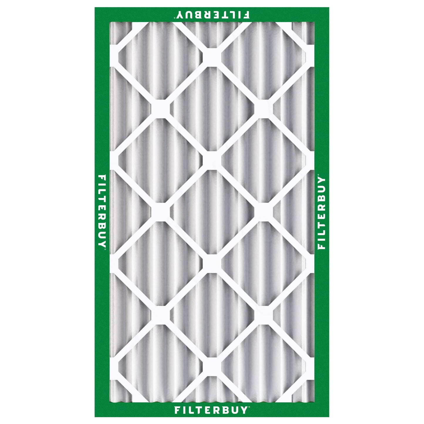 Filterbuy 12x24x4 Air Filter MERV 8 Essential Dust & Allergy Defense (4-Pack), Electrostatic Pleated HVAC AC Furnace Filters Replacement, Made in USA (Actual Size: 11.50 x 23.38 x 3.63)