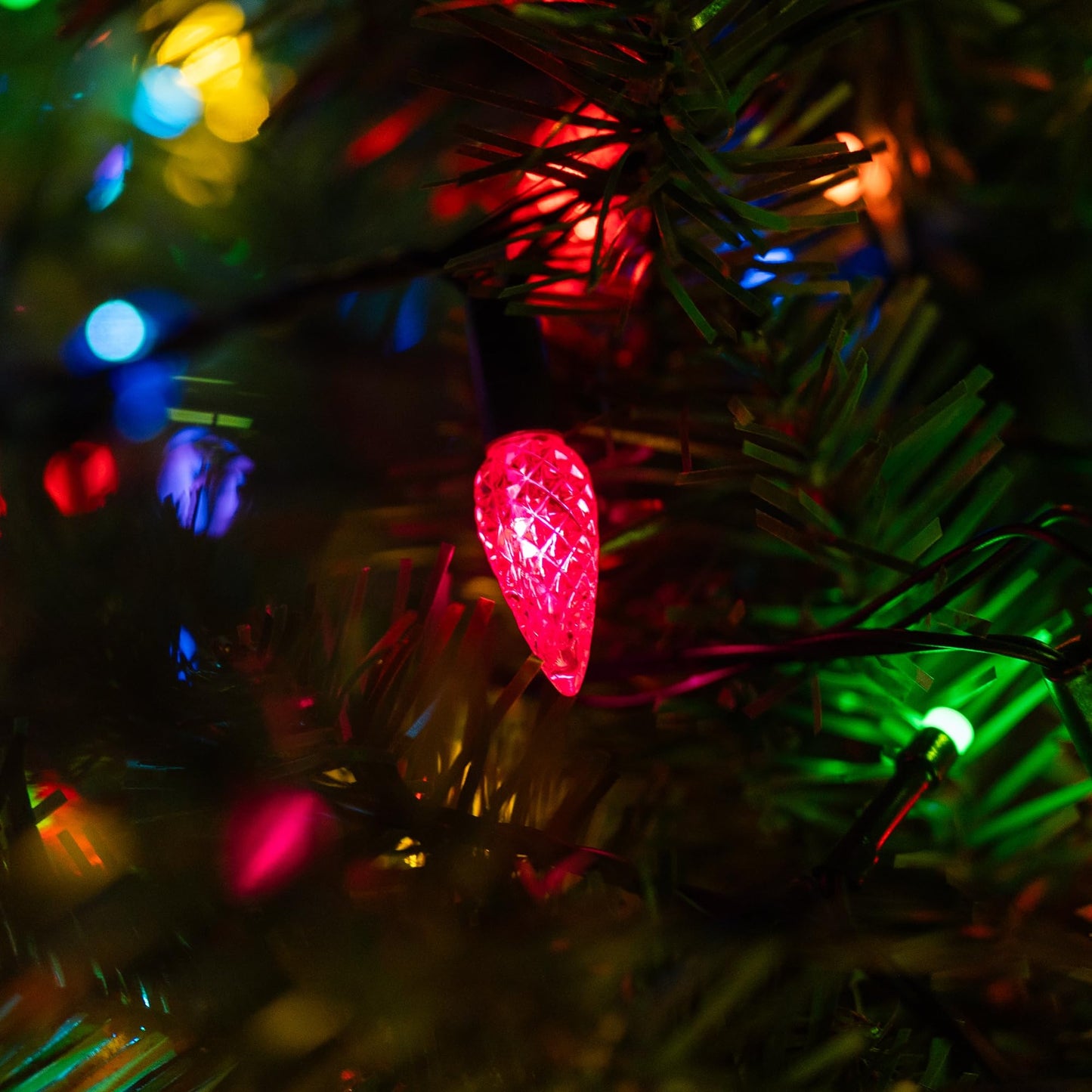 TW SHINE C6 Christmas String Lights, 200 LED 66 FT, 8 Modes, Waterproof, Connectable, Multicolor