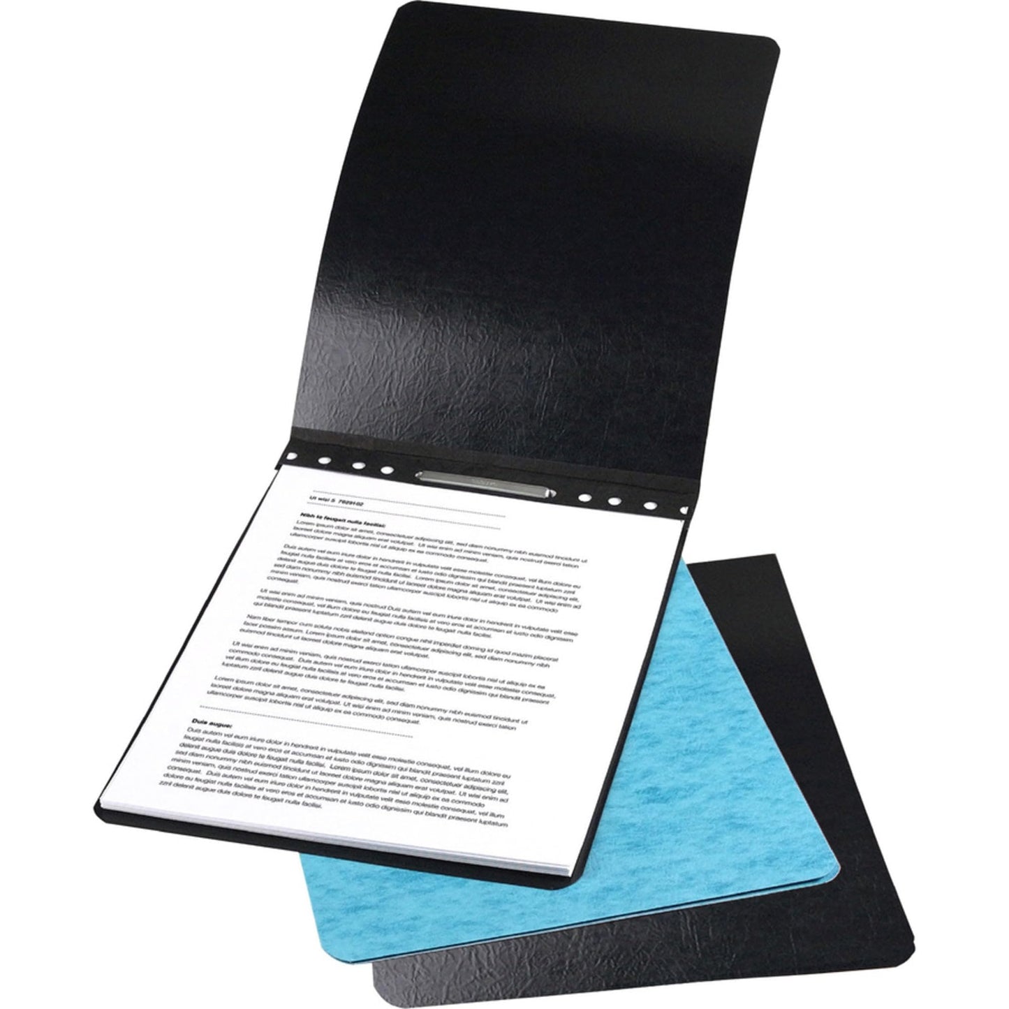 GBC ACCO PRESSTEX Report Covers, Top Bound, 2.75 Inch Centers, Light Blue, 8.5 x 11 Inches , 2 Per Pack (A7022272A)