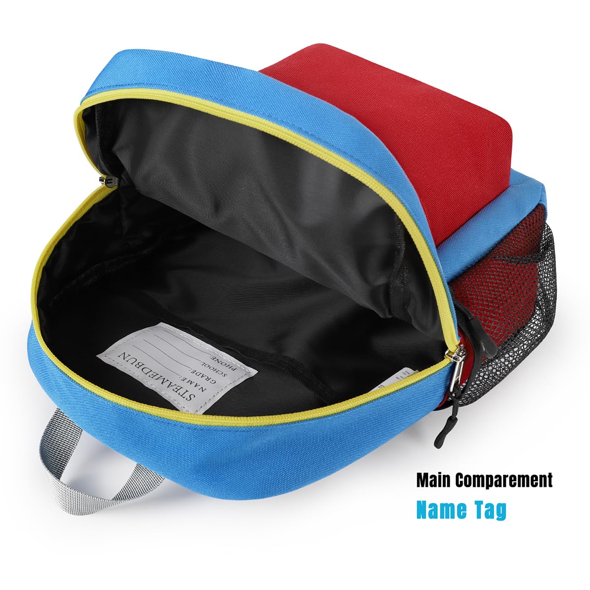 STEAMEDBUN Toddler Backpack for Boys 2-4,Kindergarten Backpack for Boys,Preschool Backpack,Mini