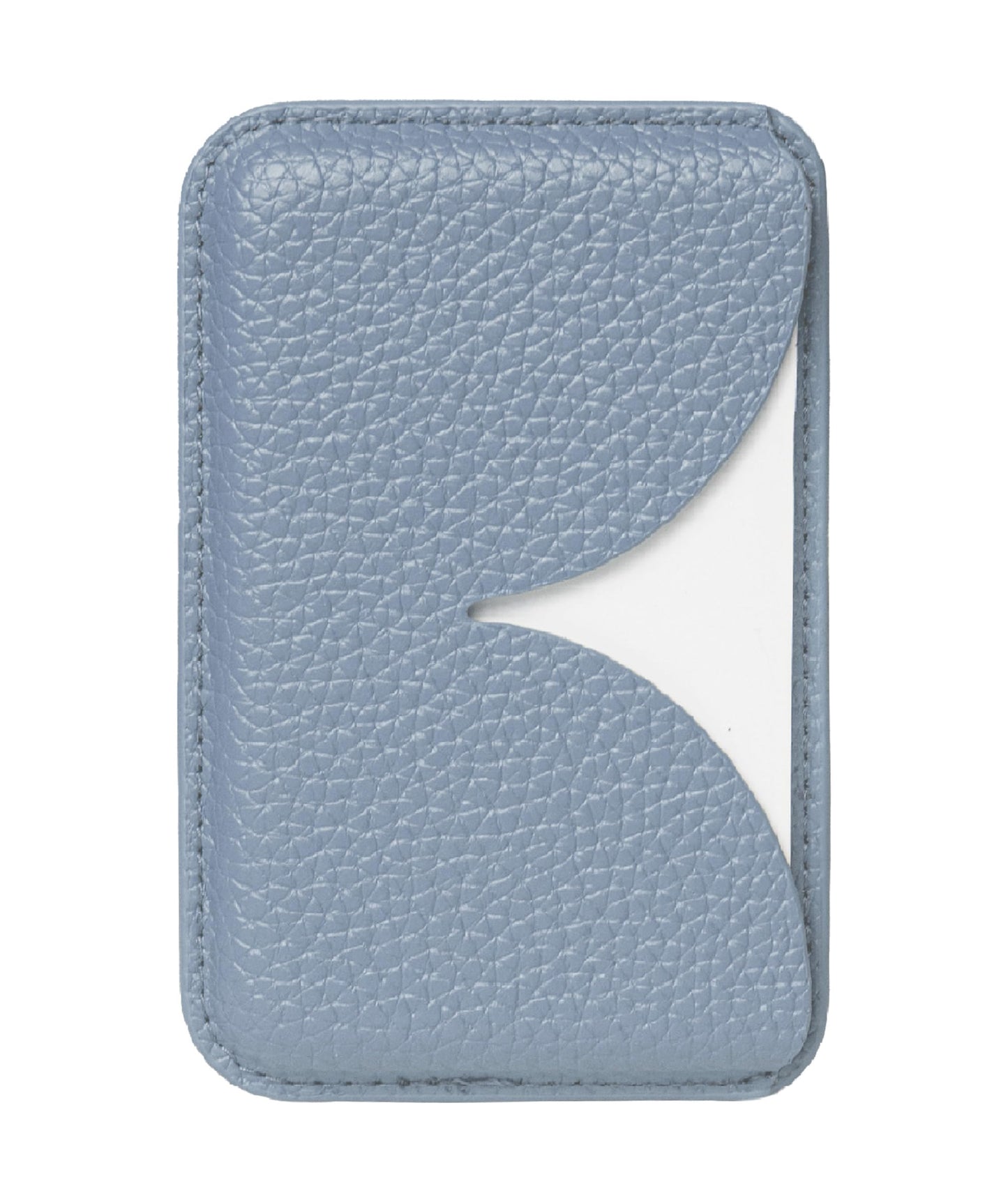 Luner - Eco Leather Magnetic Side-Access Card Wallet Compatible with Magsafe - [for iPhone 16, 15, 14, 13, 12 series] - [Holds 2 cards] - Frost Blue