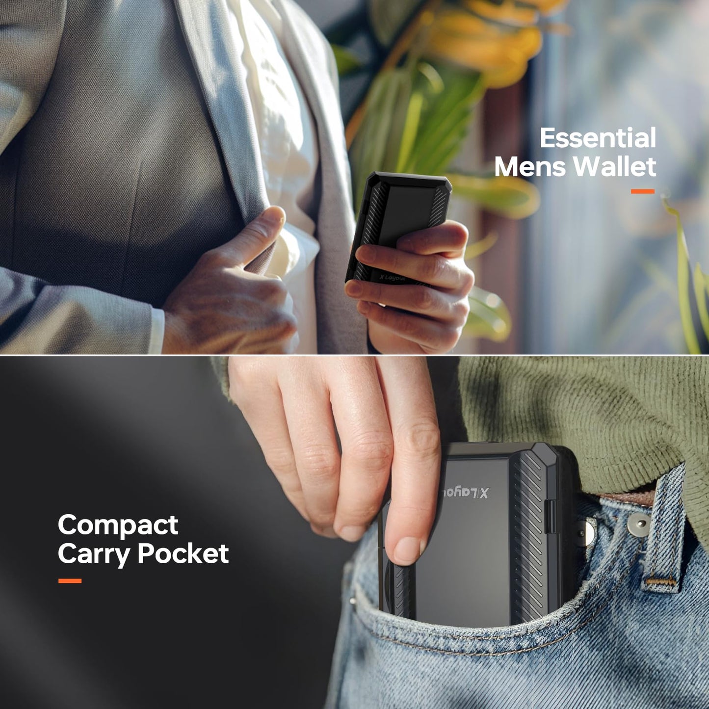 Xlayout Magnetic Wallet with RFID Blocking | X-Pocket| Magnetic Card Holder & Phone Stand | Heavy Duty Phone Wallet | Splash-proof MagSafe holder for iPhone 16/15/14/13 Series