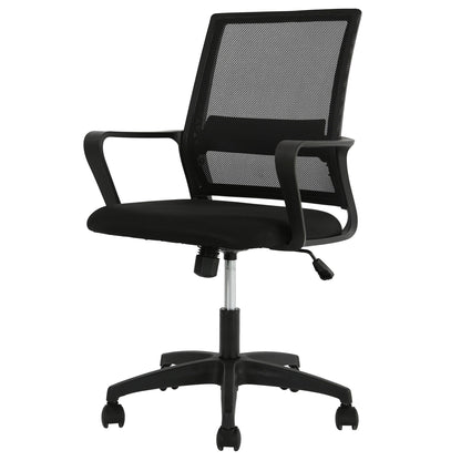 PayLessHere Gaming Chair Ergonomic Computer Chair Office Chair Video Game Chairs with Lumbar Support Desk Chair Armrest Mid Black Cushion Swivel Rolling Chair with Wheels for Home Office(Black)