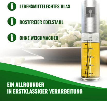 Oilsprayer for Olive & Vine Oil Spray Bottle, Continuous Spray, 3 OZ, for Cooking, Salad Dressing, BBQ and More