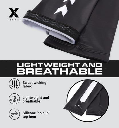 IGNITEX Compression Arm Sleeves - Athlete Sleeves - Sun Protection Cover Up Sleeves, UV Protection Arm Cover Compression Sleeves