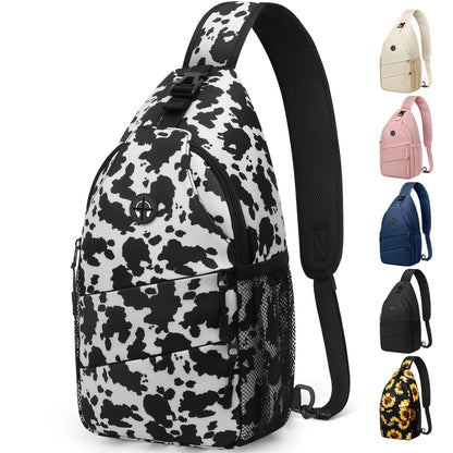 Crossbody Bags for Women Men Trendy Sling Bag Bakpack Casual Chest Bag with Convertible Shoulder Strap