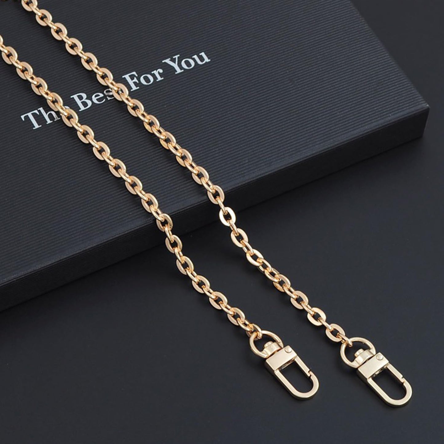 BEUDW Purse Chain Strap Crossbody Gold Chain Shoulder Bag Replacement Strap（Length:34.4inch）