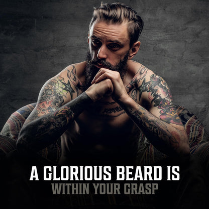Viking Revolution Sandalwood Beard Oil for Men - Natural Mens Beard Oil with Argan Oil and Jojoba Oil - Beard Softener, Strengthens and Moisturizes - Beard Conditioner for Men (Sandalwood, 1 Pack)