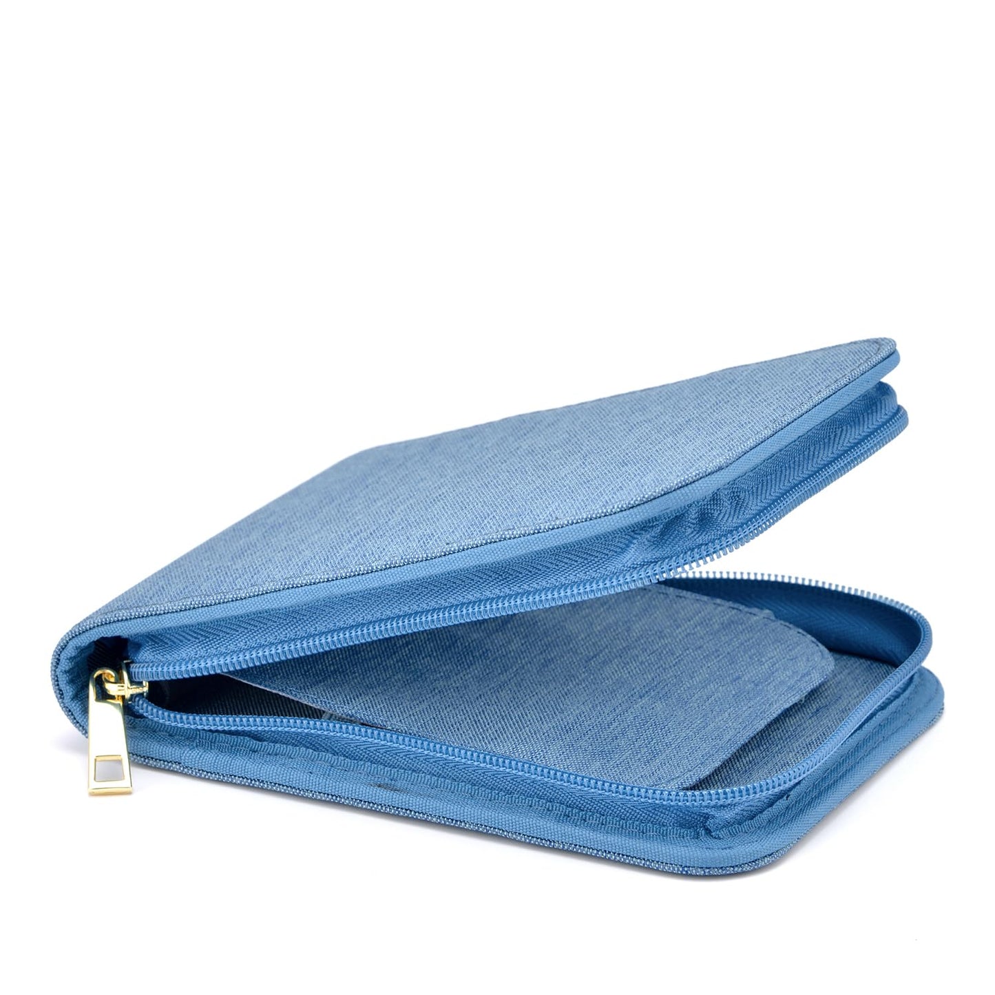 Lanxivi 12 Fountain Pen Case, Rollerball Pen Case Blue Color, Waterproof Canvas Pen Display Holder Organizer Bag