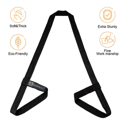 A AZURELIFE [MAT NOT Included] Yoga Mat Sling, Yoga Mat Straps for Carrying, Easy-Cinch Yoga Mat Holder Strap