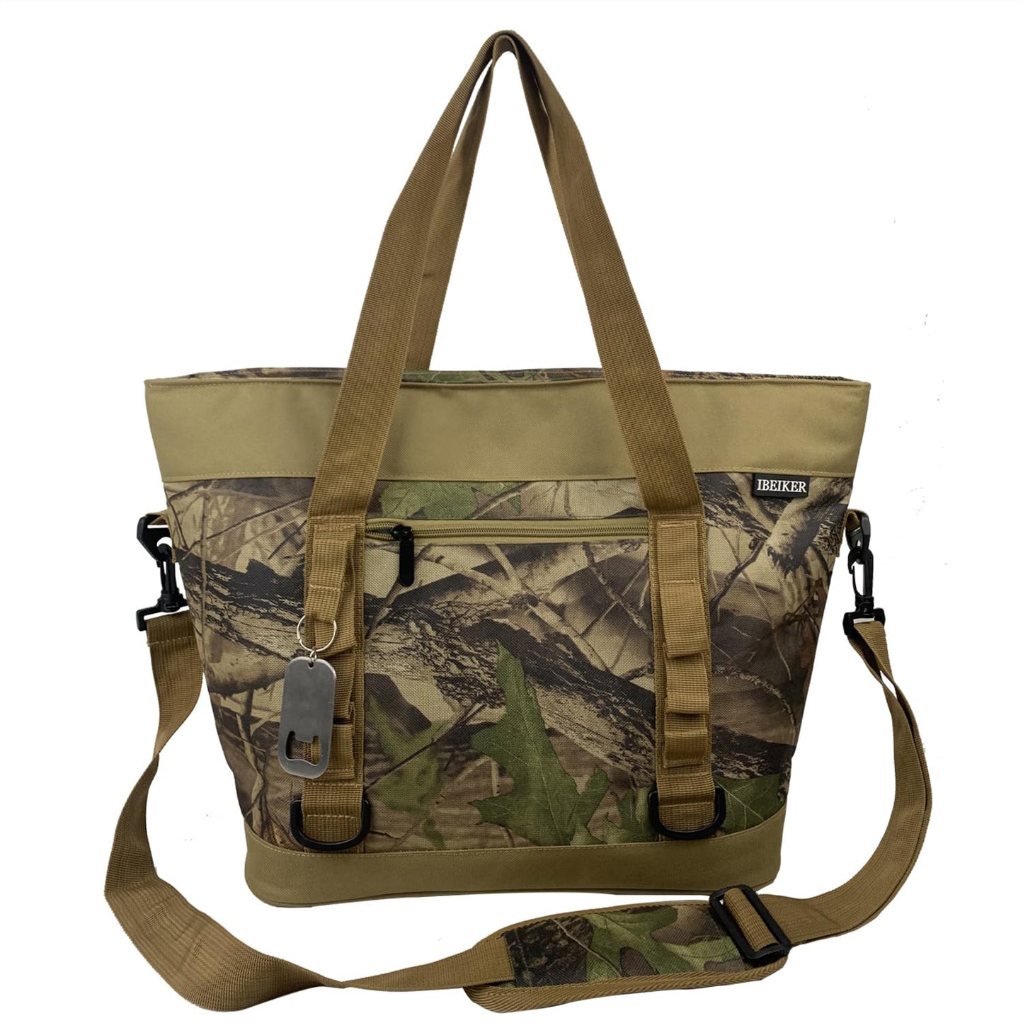IBEIKER Insulated Cooler Bag, Large Insulated Bag, Reusable Shopping Bags, Leakproof Soft Cooler with BagsBottle Opener, Suitable for Supermarket Shopping, Travel,Beach,Family Picnic,Camping