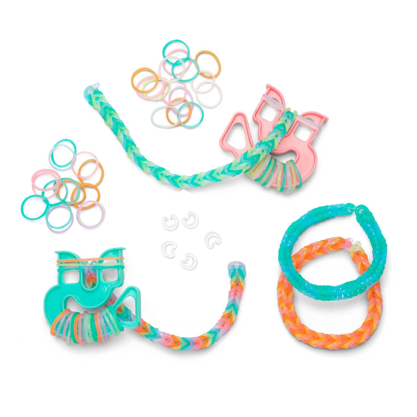 Rainbow Loom: Treasure Box - Glow-in-The-Dark Edition - DIY Bands Jewelry Kit, 7000 Glow Rubber Bands, 2 Happy Looms, Crafting Activity, Kids Ages 7+