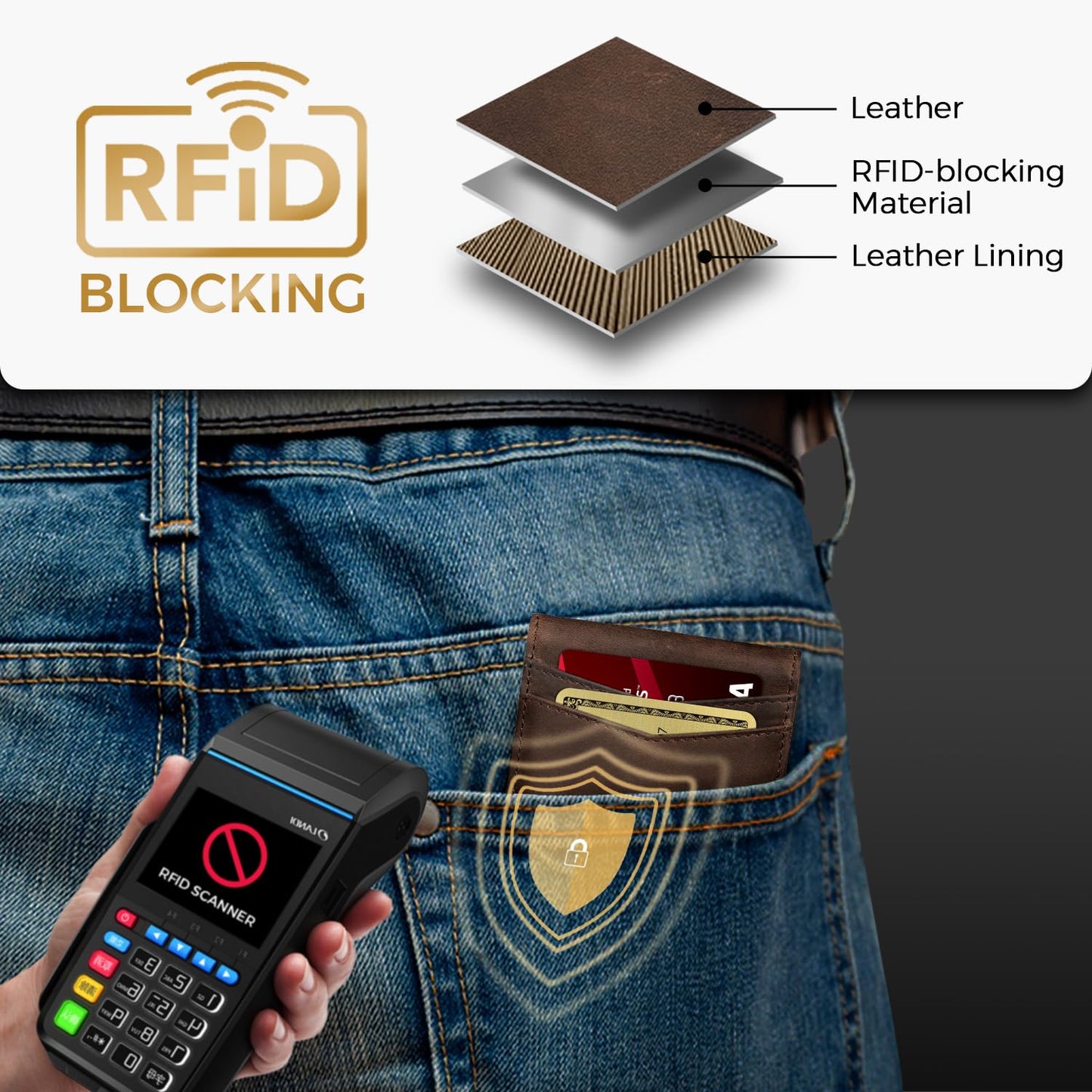 Zitahli Genuine Leather Wallet for Men 12 Card Slim Mens Wallets Bifold RFID Blocking with Money Clip & ID Window Thin Minimalist Card Holder Wallet with Gift Box