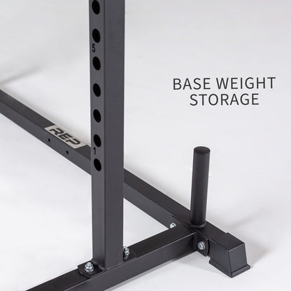 REP Fitness PR-1100 Power Rack Home Gym System, Compact Squat Cage with Multi-Grip Pull Up Bar, Adjustable, Rack Only