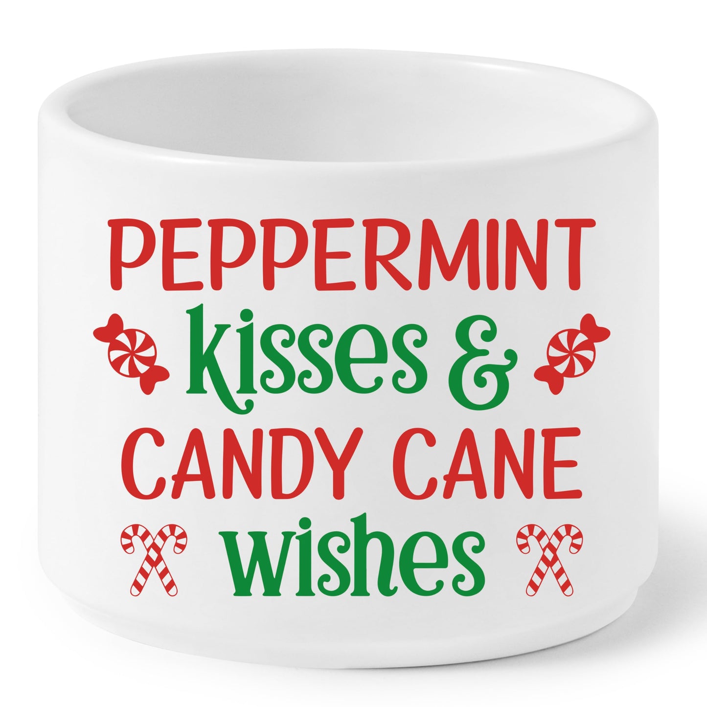 FoszaSzept Candy Dish Cauldron, Christmas Mini Ceramic Candies Bowl Tiered Tray Decor, Snack Serving Bowl Table Wishes Accents for Themed Party Birthday Home Kitchen Events Gifts (Candy)