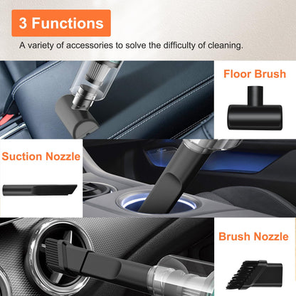 Mocessory Car Handheld Vacuum 10000PA Suction, Wireless Vacuum Cleaner with Low Noise,Car Vacuum Cordless Rechargeable,Portable Compressed Air Duster for Car and Home