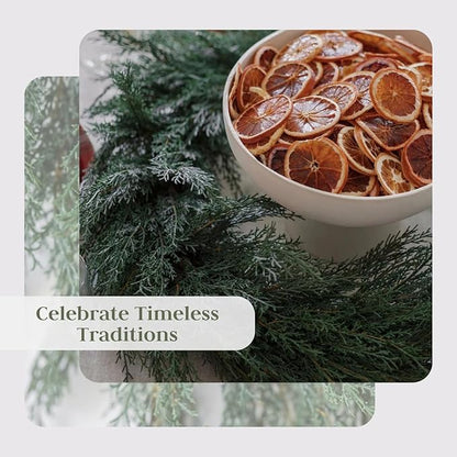 CG Hunter Holiday Collection Cedar Wreath, Premium Artificial Indoor and Outdoor Large 30" Cedar Christmas Wreath, Christmas Decorations and Holiday Greenery